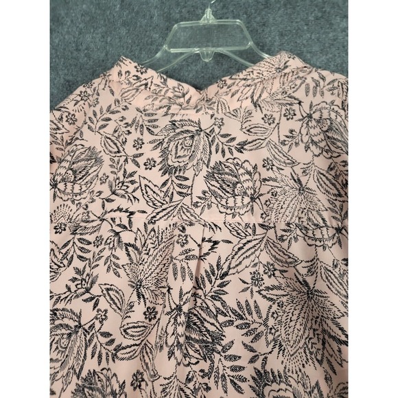 Catherines Button Up Pintuck Shirt Sz 3X 26/28W Floral Stretch Collared Workwear - Picture 10 of 10